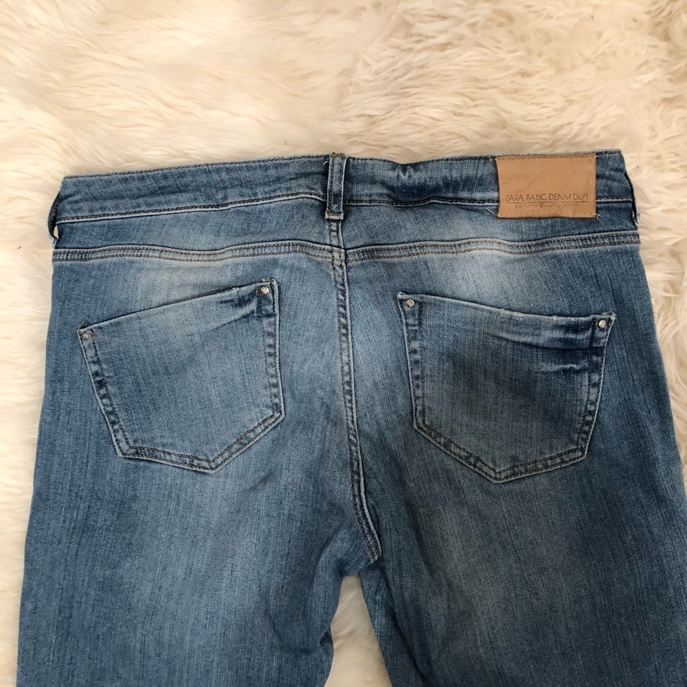 Zara basic denim skinny jeans Sz 8 - Picture 3 of 8